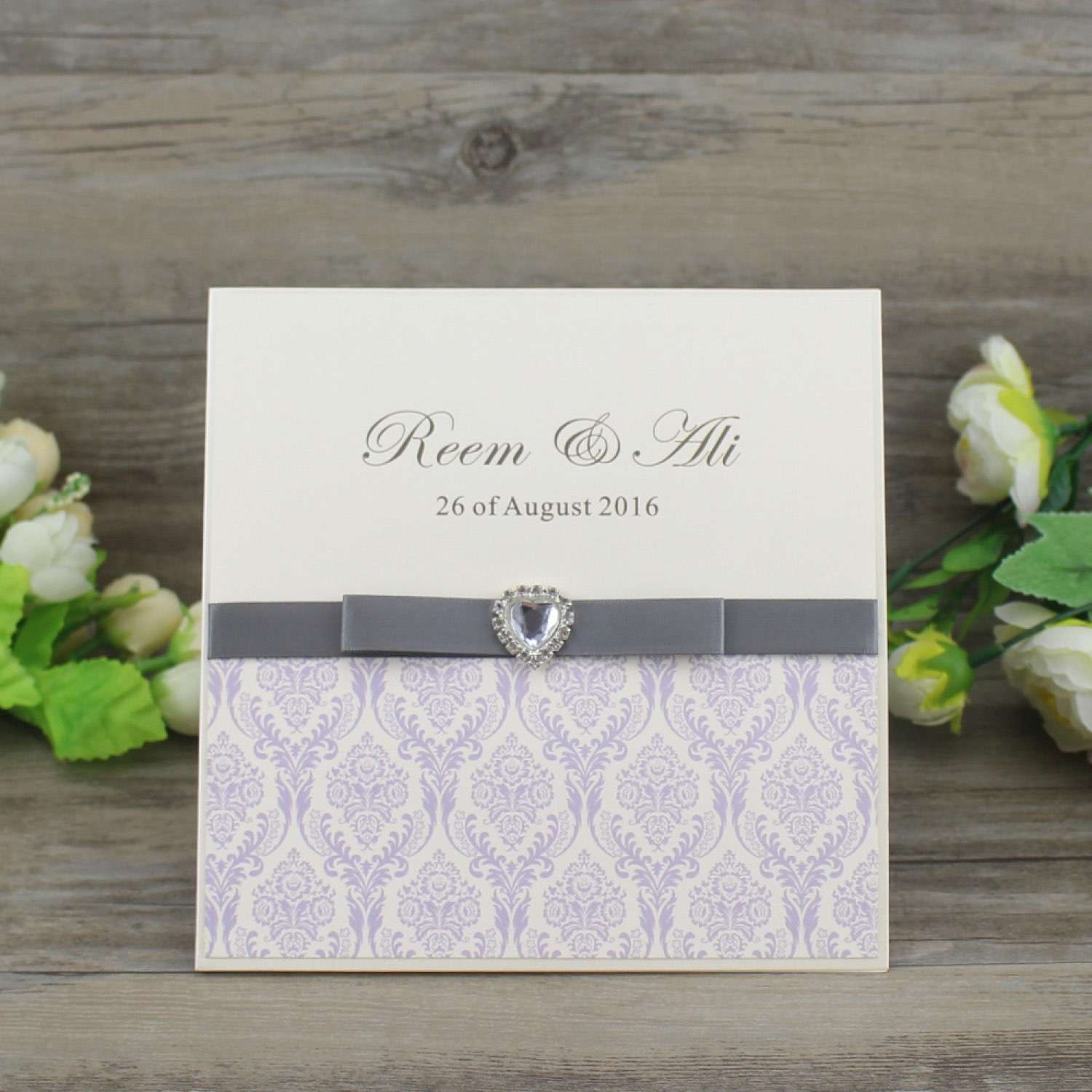 Simple Style Invitation Card Elegant Wedding Invitation Customized Business Card Half fold